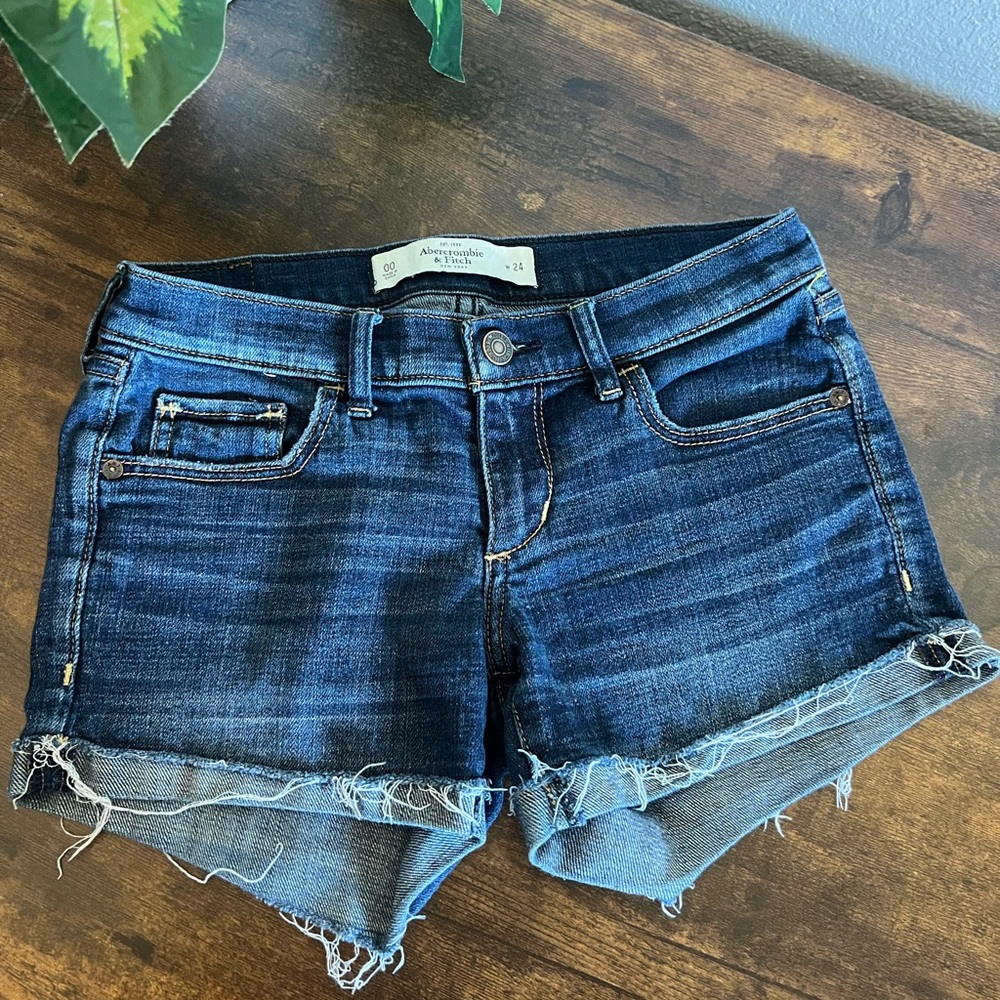 Abercrombie & Fitch Denim Jean Shorts sz 24 00